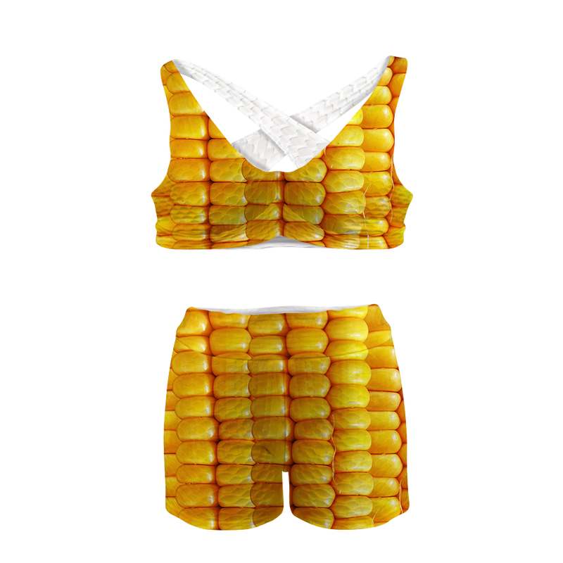 Corn Cob Sports Bra Suit