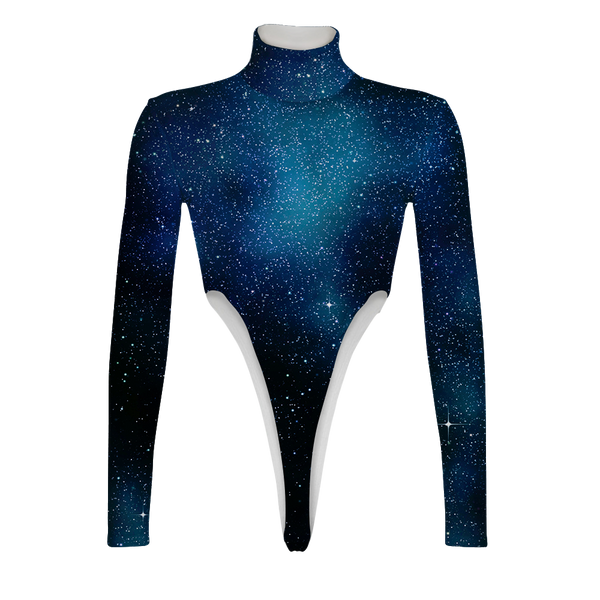 Starry Starry Night Turtleneck Long Sleeve Jumpsuit