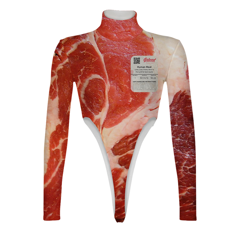 Human Meat Turtleneck Long Sleeve Jumpsuit