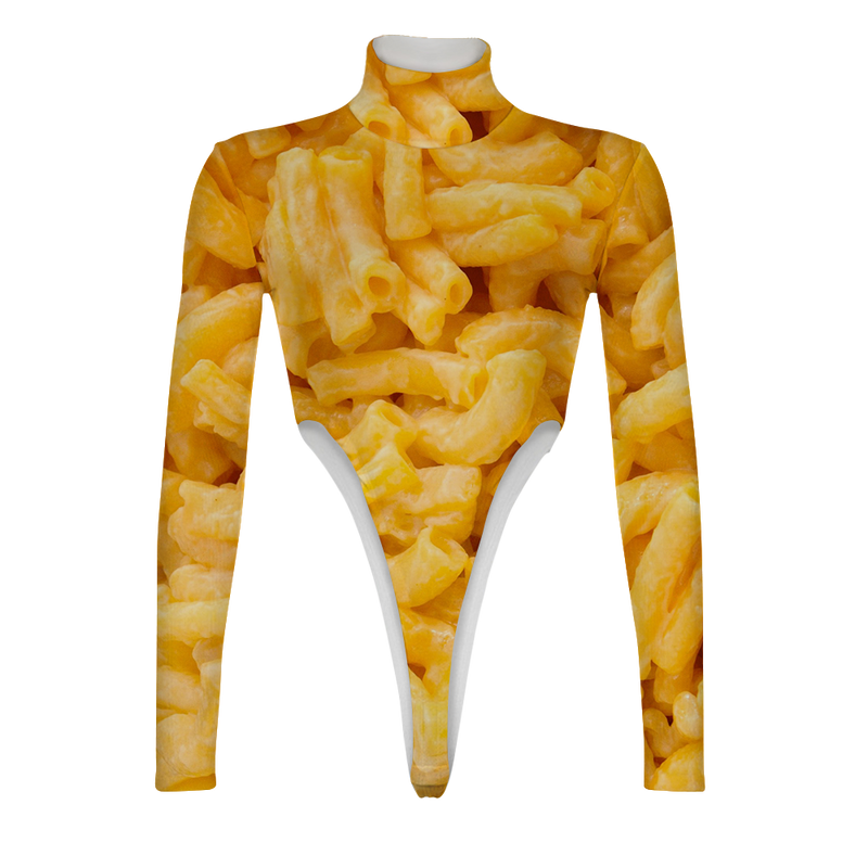 Mac N' Cheese Turtleneck Long Sleeve Jumpsuit