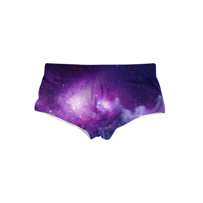 Purple Galaxy Triangle Swim Trunks