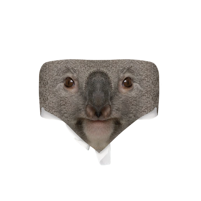 Koala Face Triangle Tube Top