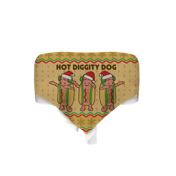 Dancing Hot Dog Triangle Tube Top