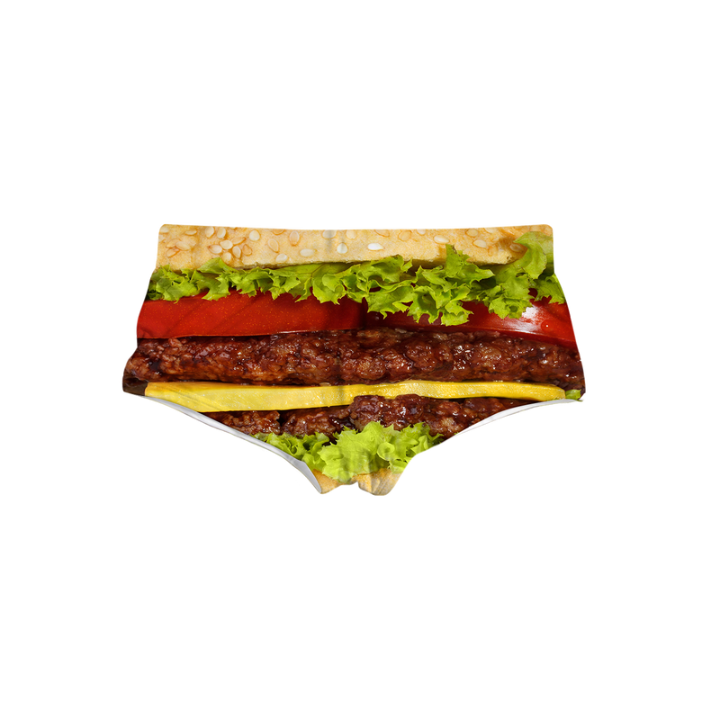 Burger Triangle Swim Trunks