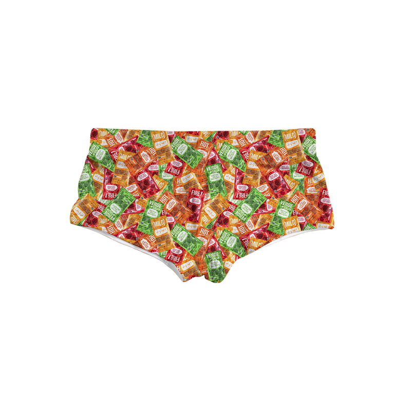 Hot Sauce Packets Triangle Swim Trunks