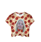 Pizza Custom Crop Tee