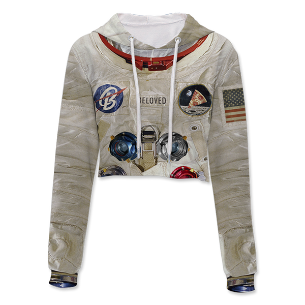 Astronaut Suit Crop Hoodie