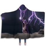 Lightning Pet Custom Hooded Blanket
