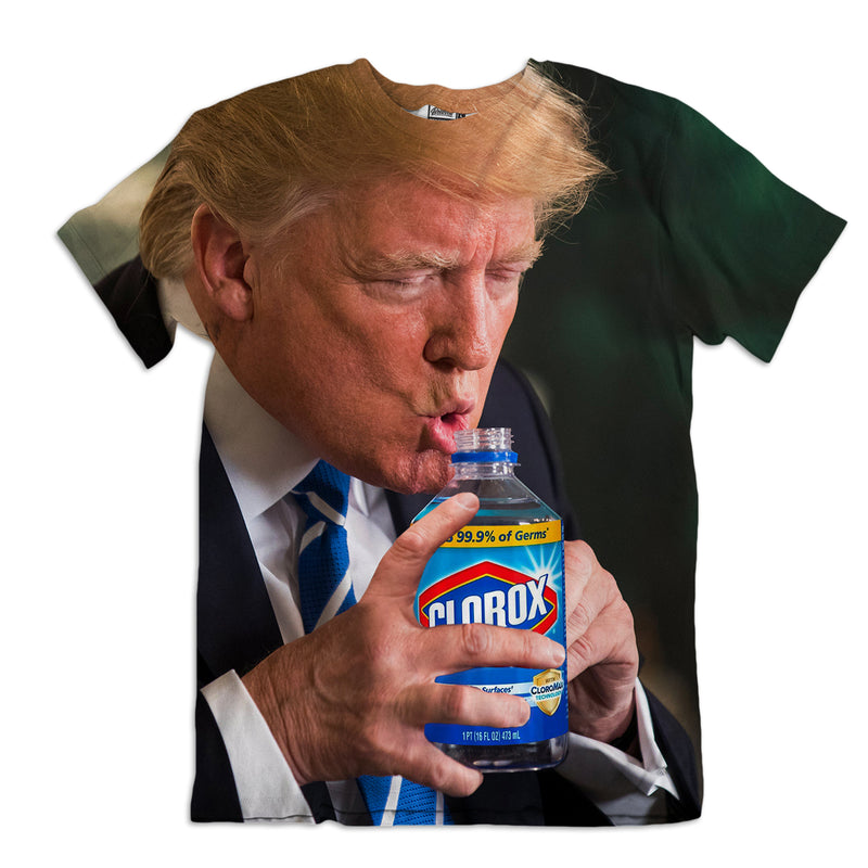 Trump Drinking Clorox Unisex Tee