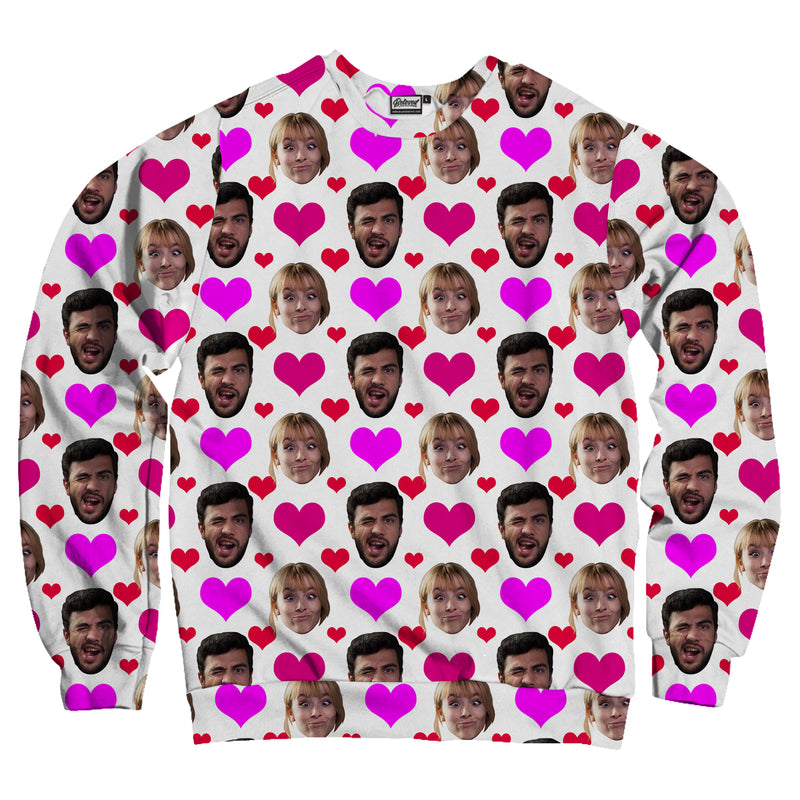 Custom Heart Pattern Unisex Sweatshirt