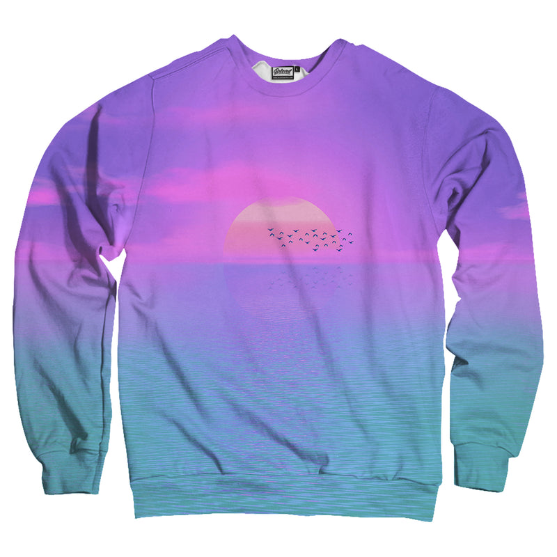 Beach Sunset Vaporwave Unisex Sweatshirt