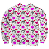 Custom Heart Pattern Unisex Sweatshirt