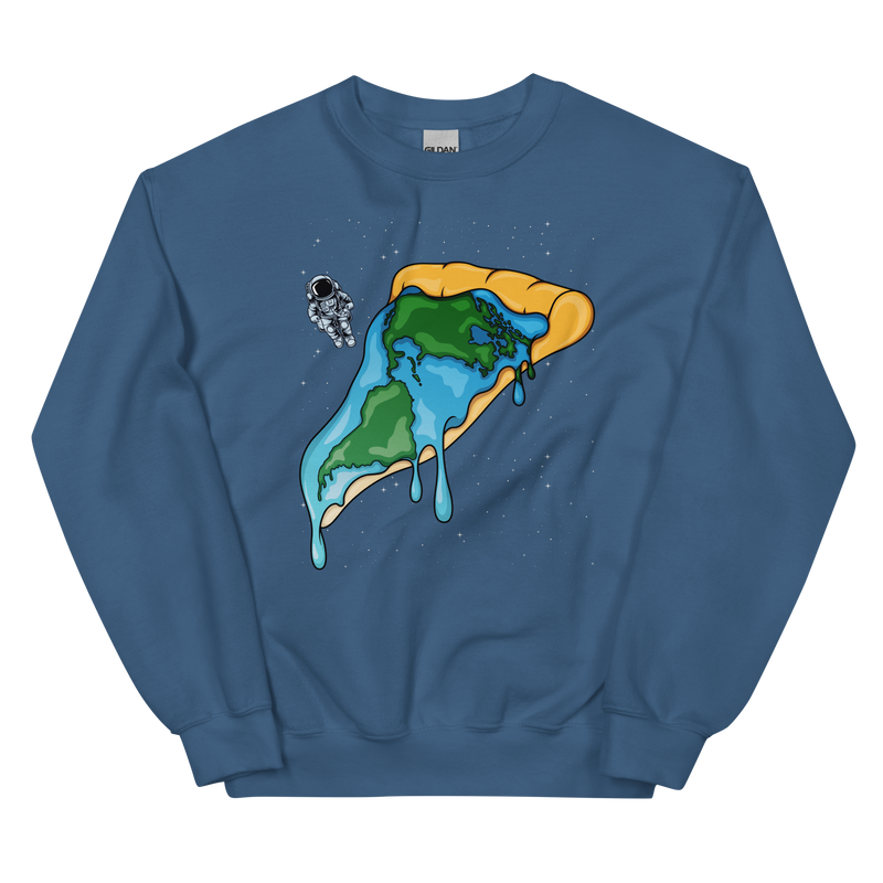 Pizza Earth Unisex Sweatshirt